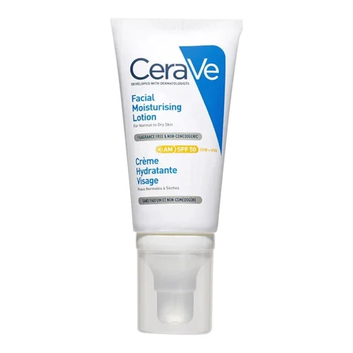 Protecție solară pentru față CeraVe AM Facial Moisturising Lotion with SPF50 52ml