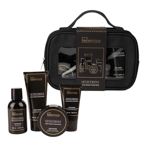 Box Cadou IDC Institute Gentleman's Travel Set Sweet Orange & Cedar Wood 4pcs