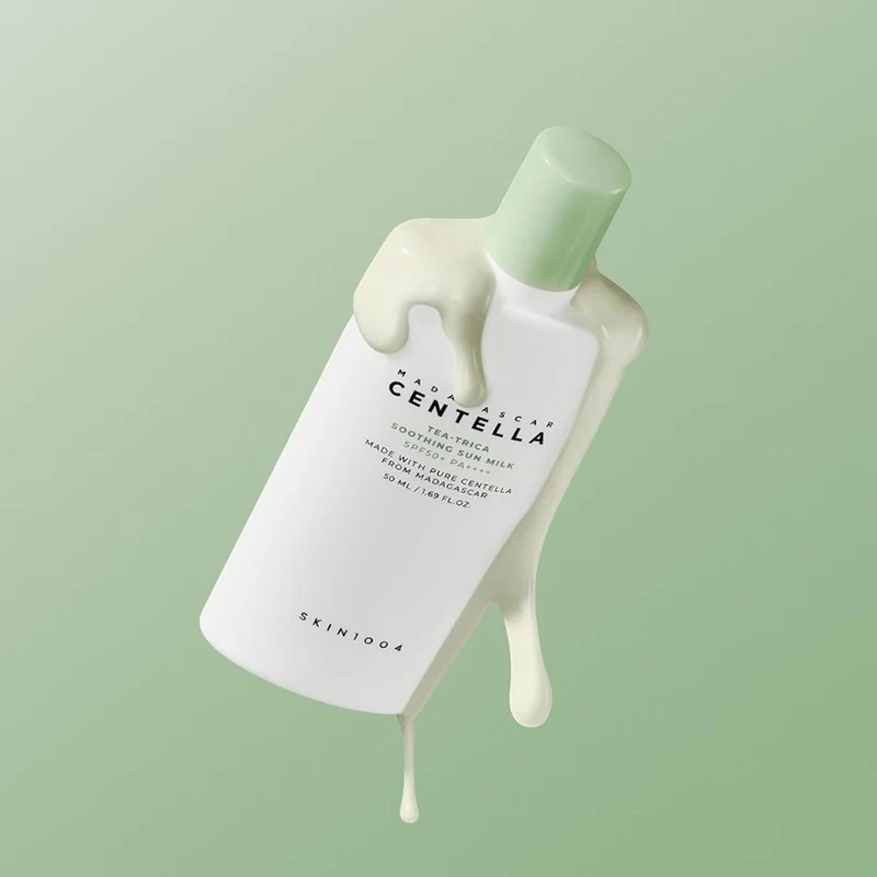 Protecție solară pentru față SKIN1004 Madagascar Centella Tea-Trica Soothing Sun Milk 50ml 2