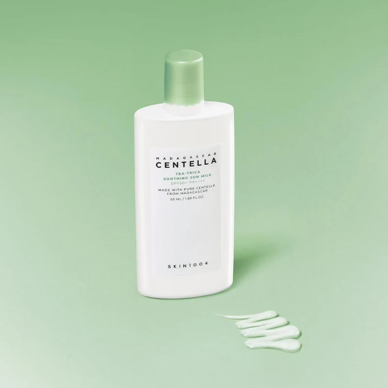 Protecție solară pentru față SKIN1004 Madagascar Centella Tea-Trica Soothing Sun Milk 50ml 3