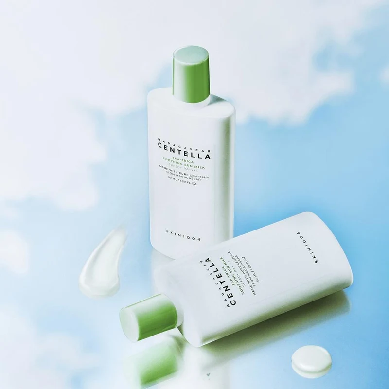 Protecție solară pentru față SKIN1004 Madagascar Centella Tea-Trica Soothing Sun Milk 50ml 5
