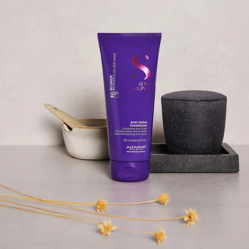 Кондиционер для волос Alfaparf Semi Di Lino Anti Yellow Conditioner 200 ml 3