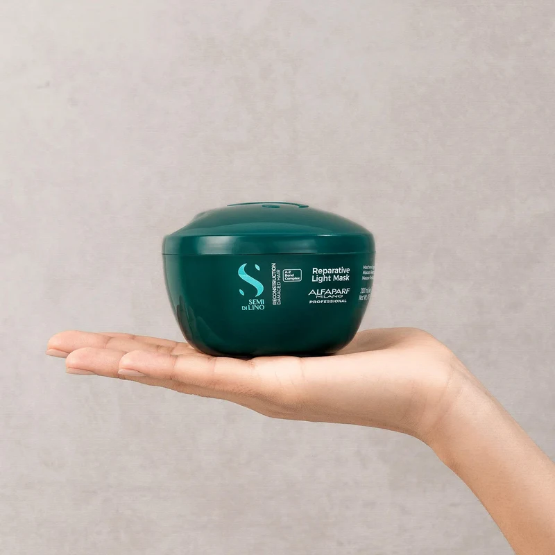 Mască pentru păr Alfaparf Semi Di Lino Reparative Light Mask 200 ml 3