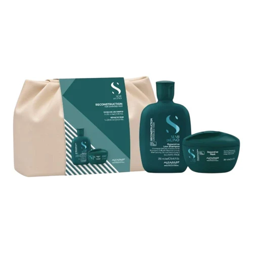 Набор для ухода за волосами Alfaparf Semi Di Lino Reconstruction Dou Kit, Shampoo 250ml+Mask 200 ml