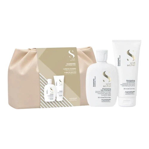 Набор для ухода за волосами Alfaparf Semi Di Lino Diamond Dou Kit, Shampoo 250ml+Mask 200 ml
