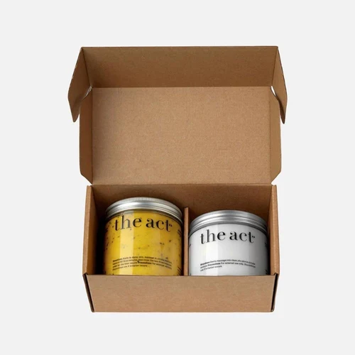 Set ingrijire p/u corp The Act Set Body Butter Exfoliating sea salt & body balm Mango