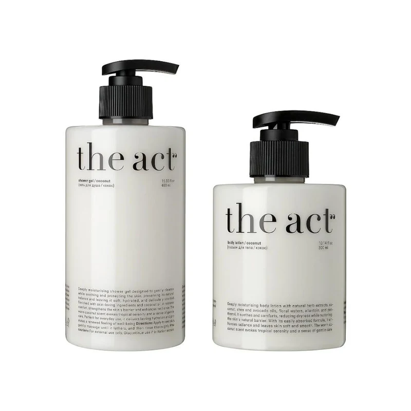 Set ingrijire p/u corp The Act Set Shower Gel & Body Lotion Coconut 2
