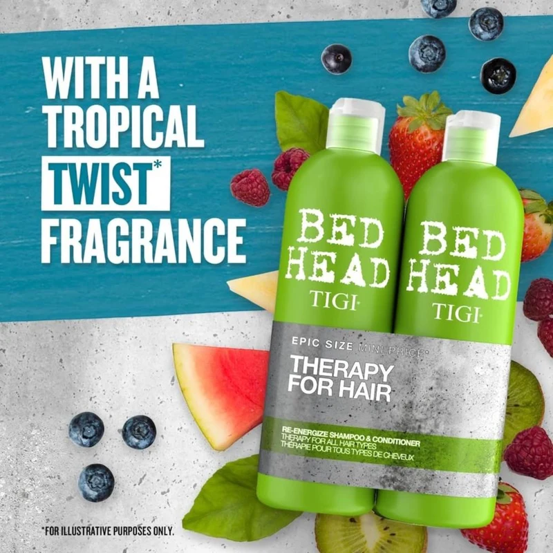 Set îngrijire pentru păr Tigi Bed Head Urban Antidotes Re-Energize Shampoo & Conditioner Tween Duo 2x750ml 4