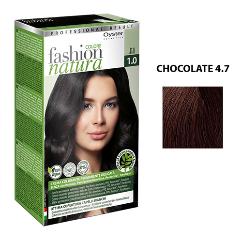 Vopsea FASHION COLORE NATURA KIT '21 - 4.7 CIOCCOLATO