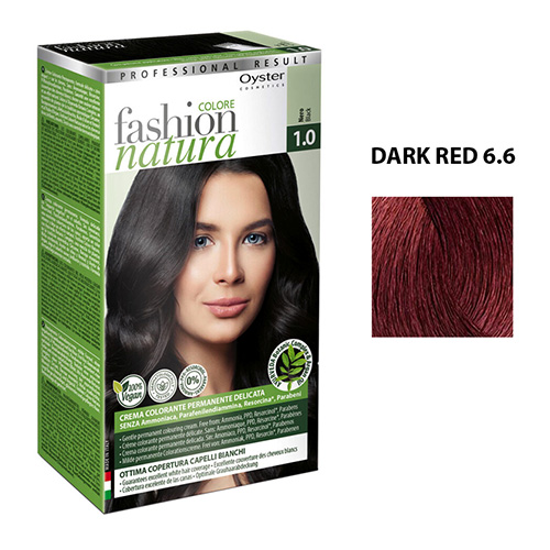 Vopsea FASHION COLORE NATURA KIT '21 - 6.6 ROSSO SCURO