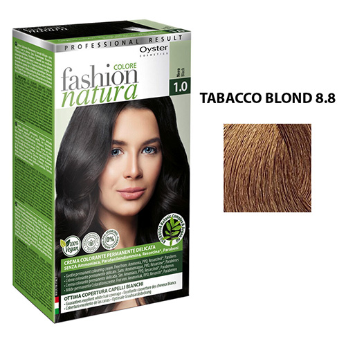 Vopsea FASHION COLORE NATURA KIT '21 - 8.8 BIONDO TABACCO