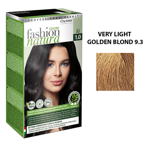 Vopsea FASHION COLORE NATURA KIT '21 - 9.3 BIONDO CHIARISSIMO DORATO