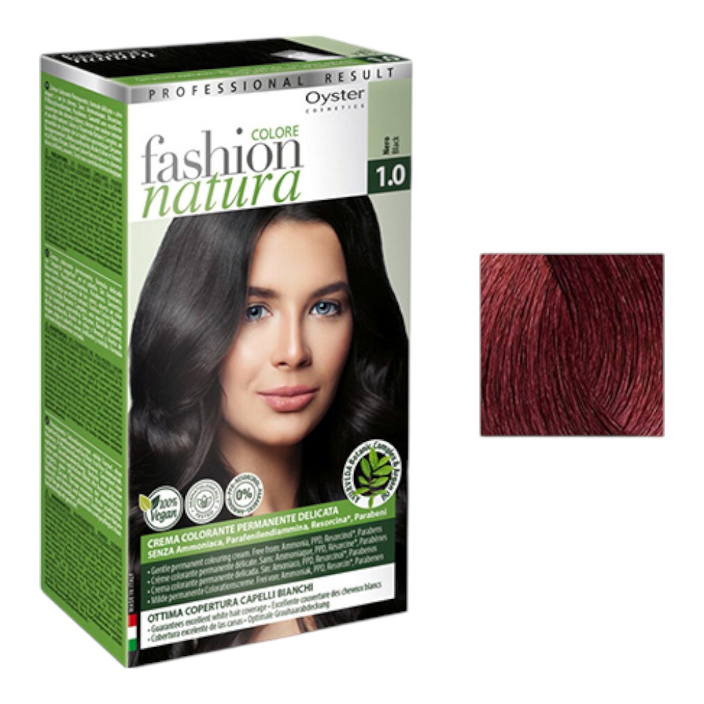 Vopsea FASHION COLORE NATURA KIT '21 - 6.6 ROSSO SCURO