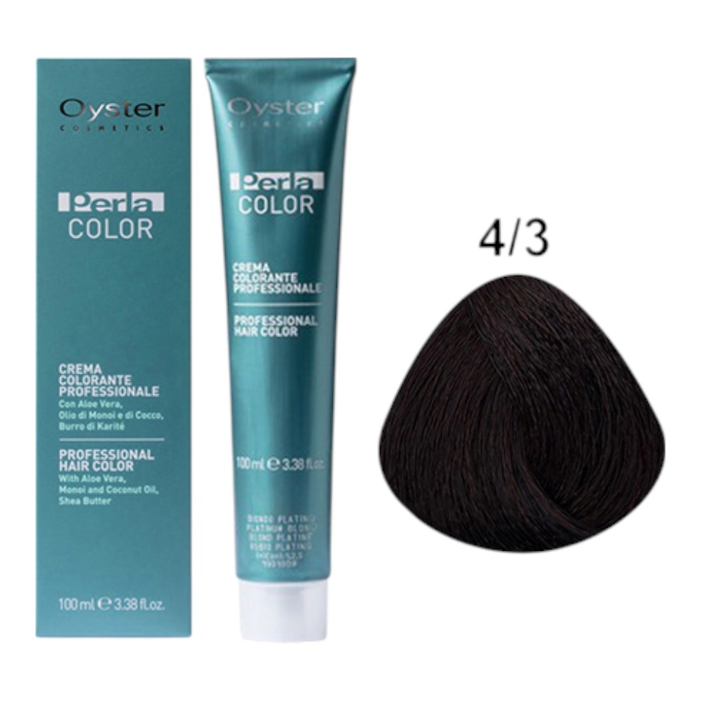Oyster Perlacolor Hair Color Cream TS 100ml - 4/3