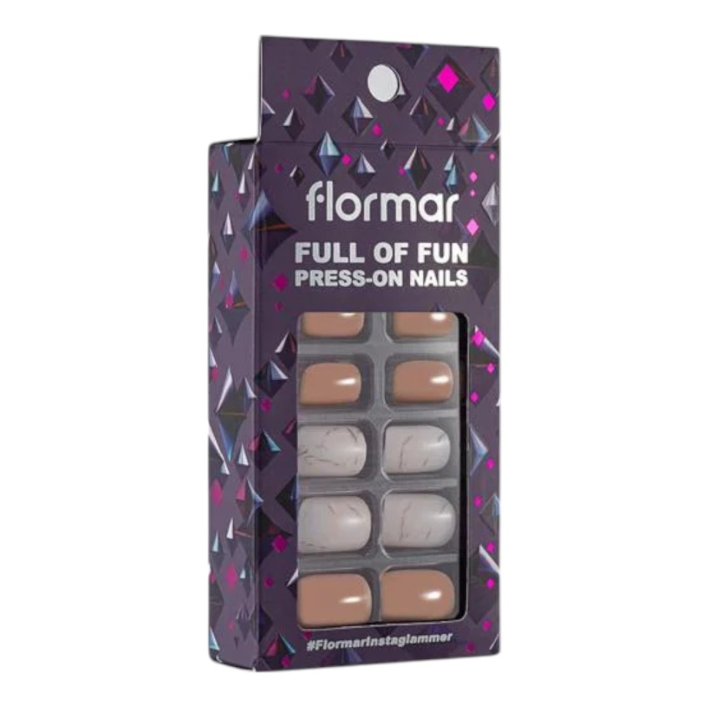 Flormar Full Of Fun Press-On Nails - 02 Beige Mar