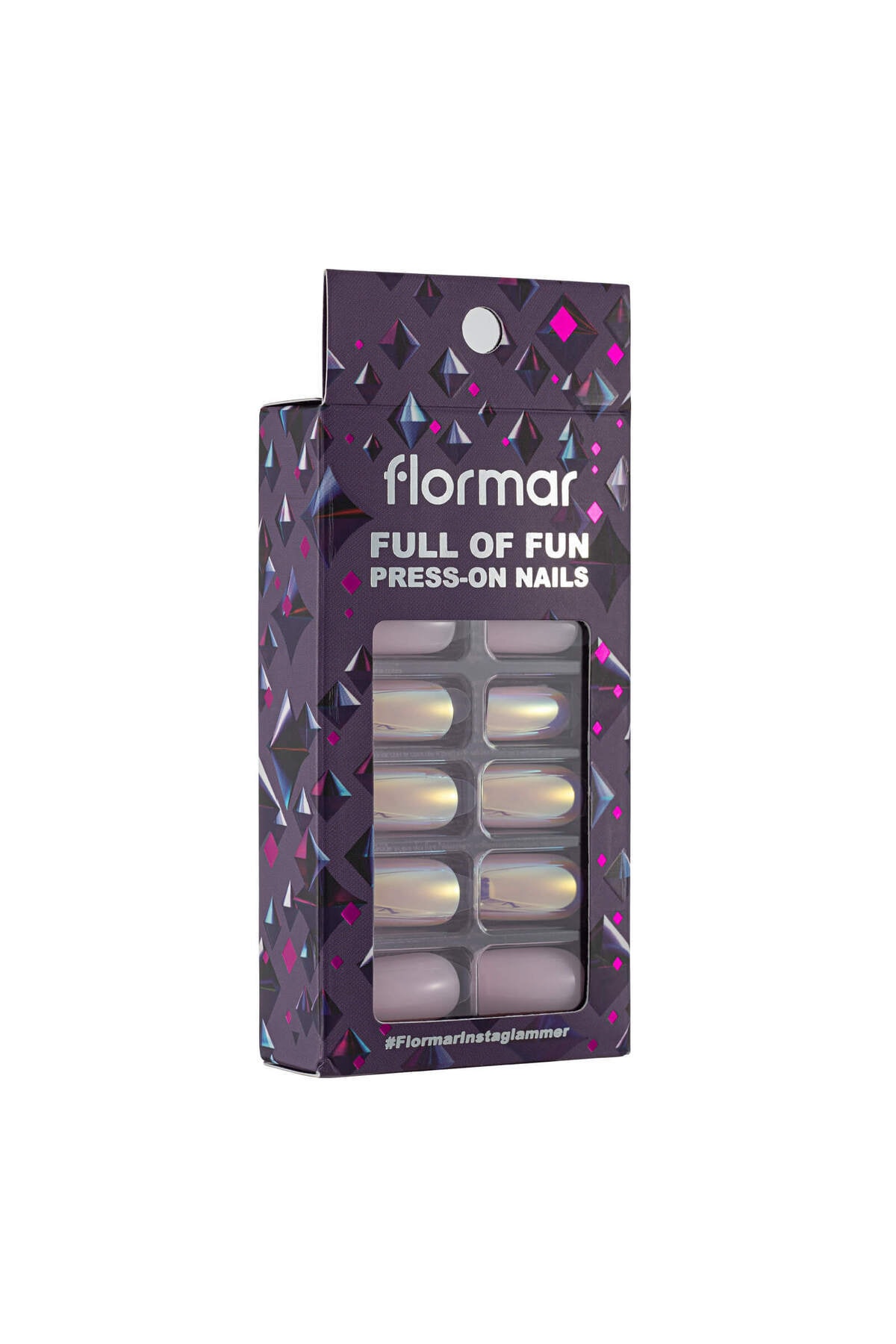 Flormar Full Of Fun Press-On Nails - 03 Hlgrphc P