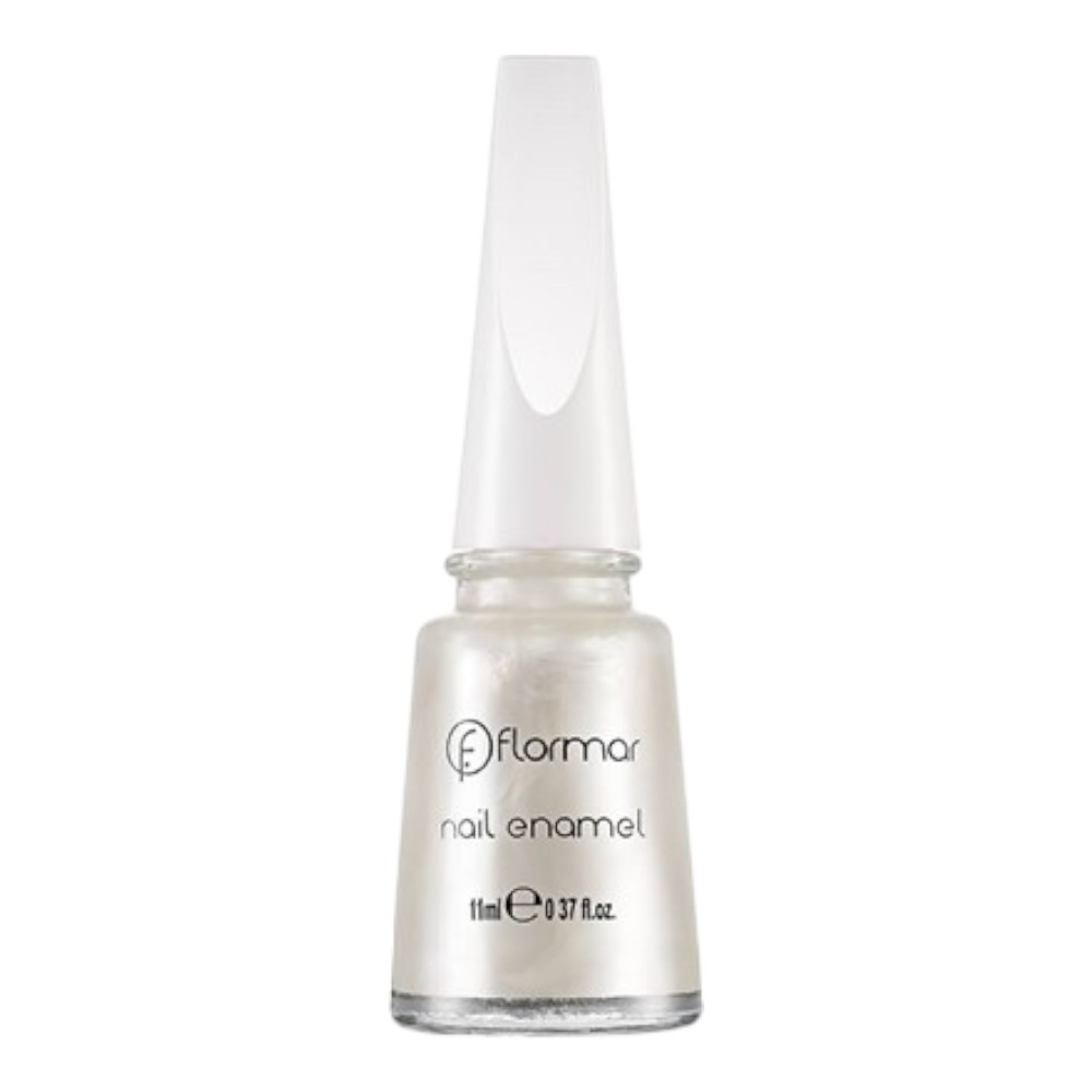 Flormar Nail Enamel - 201 Luxury White-Pearly