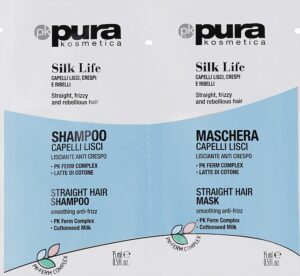 Pura Kosmetica Pure Life Regenerating Shampoo +  Mask, 15 ml + 15 ml