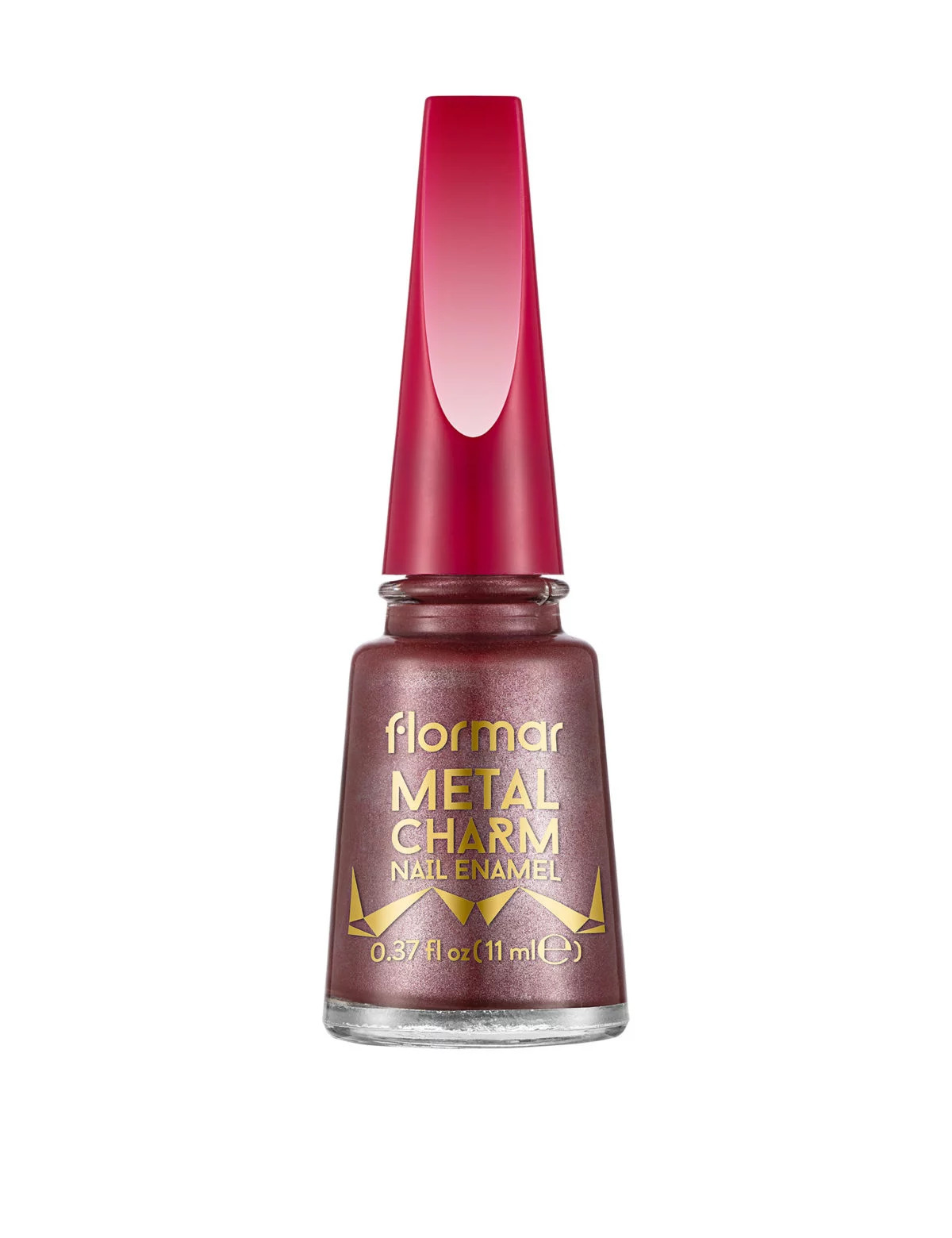 Flormar Metal Charm Nail Enamel - 02 Berry Brown