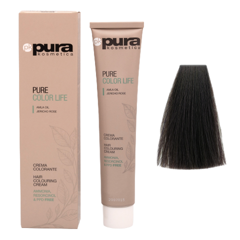 Pura Pure Color Life Hair Colouring Cream 100 ml - 3/0