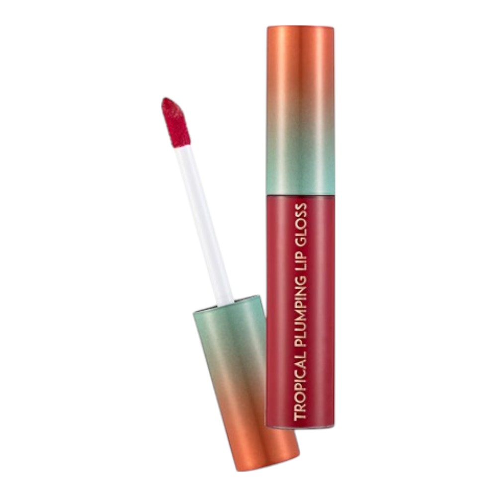 Flormar Tropical Plumping Lip Gloss - 05 Vibrant Red
