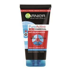 Garnier Skin Naturals Charcoal Anti Blackhead Wash Scrub Mask 150ml