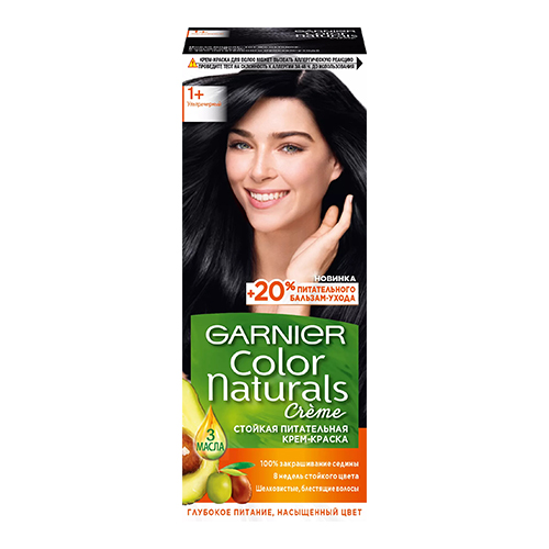 Garnier Color Naturals Creme Hair Color - 1+ Ultra Black