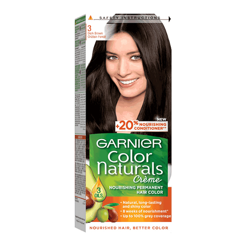 Garnier Color Naturals Creme Hair Color - 3 Dark Brown