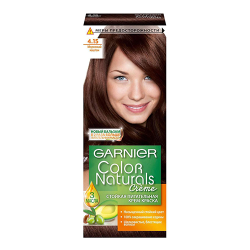 Garnier Color Naturals Creme Hair Color - 4.15 Frosty Dark Mahog