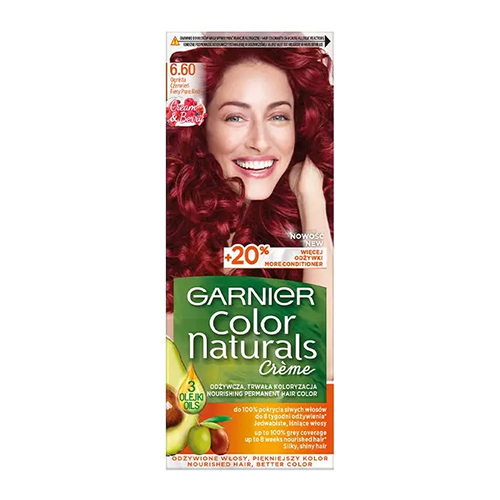 Garnier Color Naturals Creme Hair Color - 6.60 Fiery Pure Red