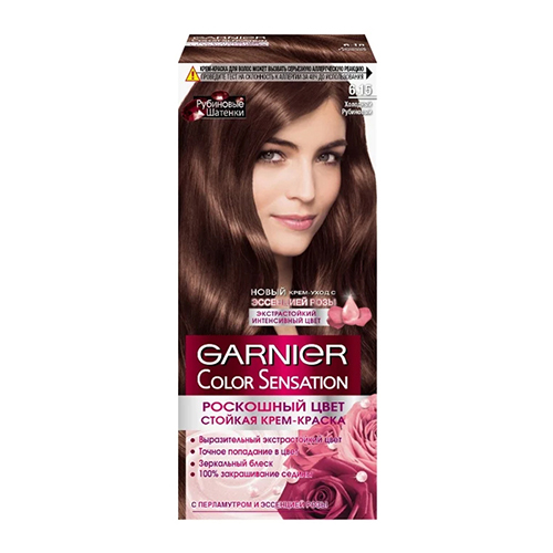 Garnier Color Sensation Hair Color Cream - 6.15 Light Ruby Brown