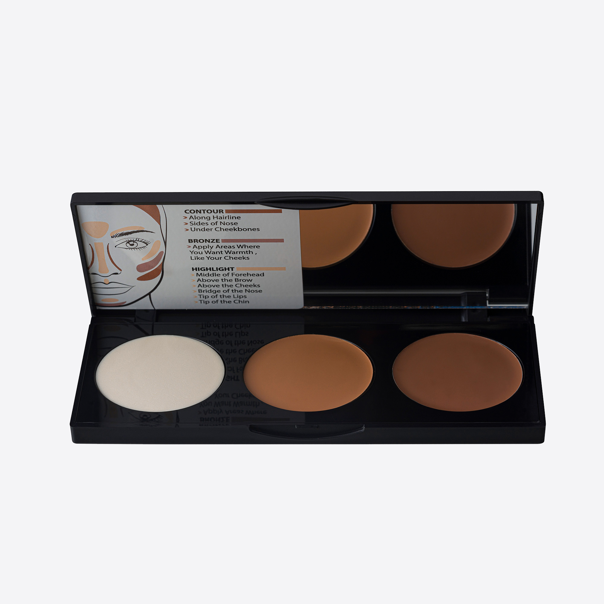 NOTE PERFECTING CONTOURING CREAM PALETTE - 02 Medium To Dark