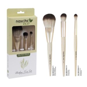 Nascita Eco Recyclable Series Basic Make-up Brush Set 3 pcs