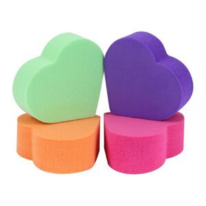 Elly Foundation Heart Sponge Set 4 pcs