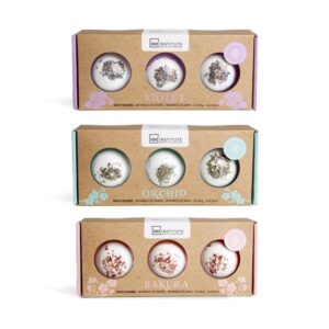 IDC Institute Zen Bath Bombs Trio Dried Flowers