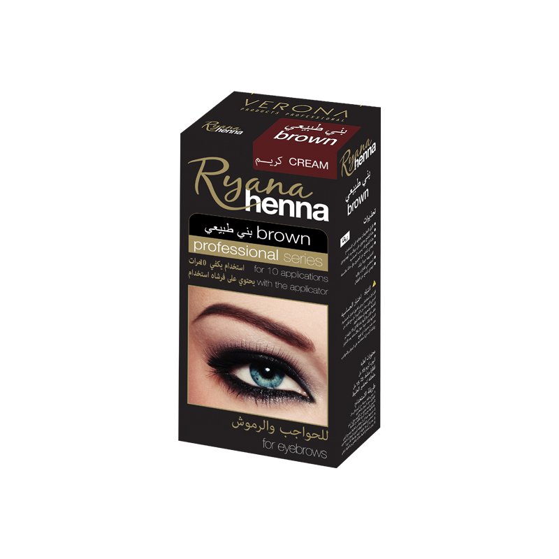 Ryana Henna Cream For Eyebrows 30ml - Brown