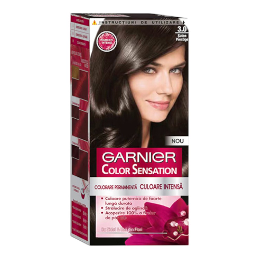 Garnier Color Sensation Hair Color Cream - 3.0 Prestige Brown