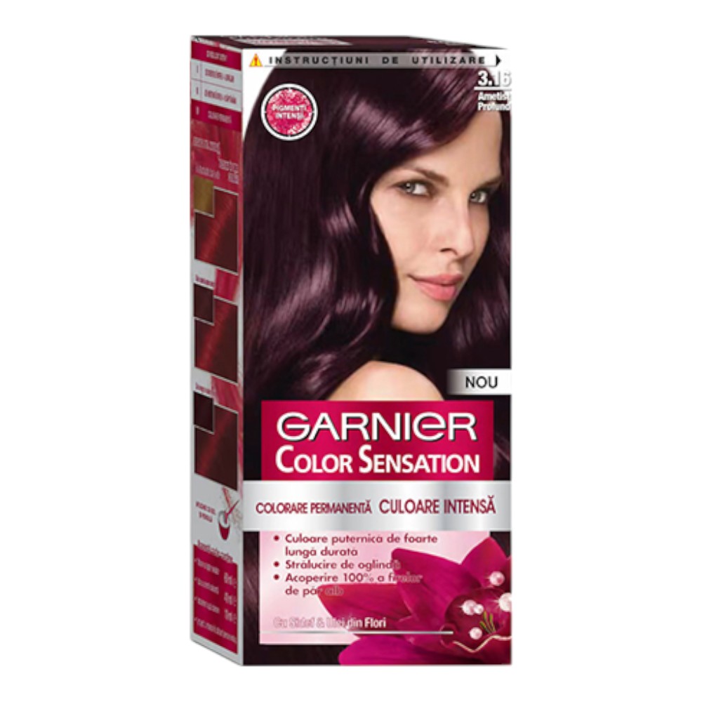 Garnier Color Sensation Hair Color Cream - 3.16 Deep Amethyste