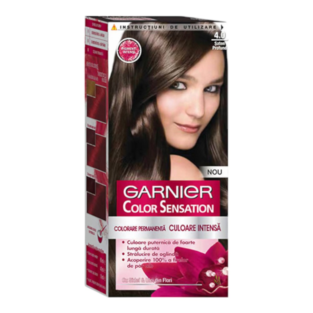 Garnier Color Sensation Hair Color Cream - 4.0 Deep Brown
