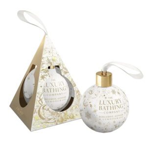 The Luxury Bathing Bergamot, Ginger & Lemongrass, Festive Soak Bath Bauble 250ml