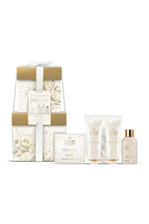 The Luxury Bathing Bergamot, Ginger & Lemongrass, Complete Collection Gift Set 4 pcs