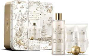 The Luxury Bathing Bergamot, Ginger & Lemongrass, Luxury Bathing Gift Set 5 pcs