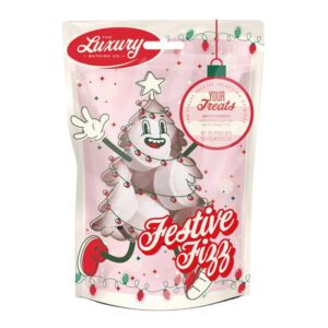 The Luxury Bathing Candy Canes, Cocoa & Vanilla Swirl, Festive Fizz Bath Gift Set 10x15g