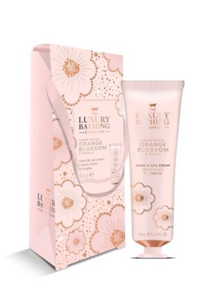 The Luxury Bathing Creme Brulee, Orange Blossom & Vanilla, Deluxe Hand & Nail Cream 50ml