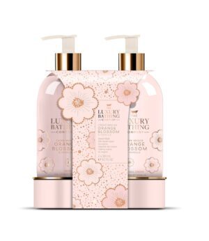 The Luxury Bathing Creme Brulee, Orange Blossom & Vanilla, Delightful Duo Gift Set 2 pcs