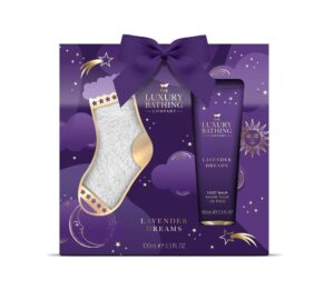 The Luxury Bathing Lavender Dreams, Cosy Toes Foot Reusable Gift Set 100ml