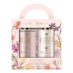 The Luxury Bathing Peony, Peach & Raspberry, Glamorous Glow Gift Set 2 pcs
