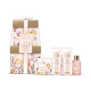 The Luxury Bathing Peony, Peach & Raspberry, Complete Collection Gift Set 4 pcs