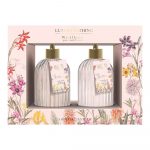 The Luxury Bathing Peony, Peach & Raspberry, Heavenly Hands Gift Set 2 pcs