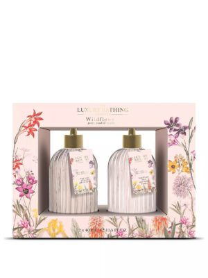 The Luxury Bathing Peony, Peach & Raspberry, Heavenly Hands Gift Set 2 pcs